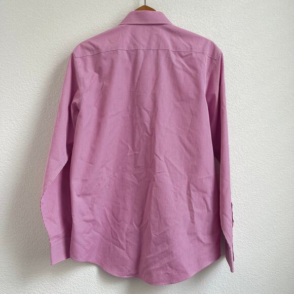Thomas Pink Men’s Long Sleeves Red Plaid Button-Down Dress Shirt Size 15.5 - Picture 3 of 7